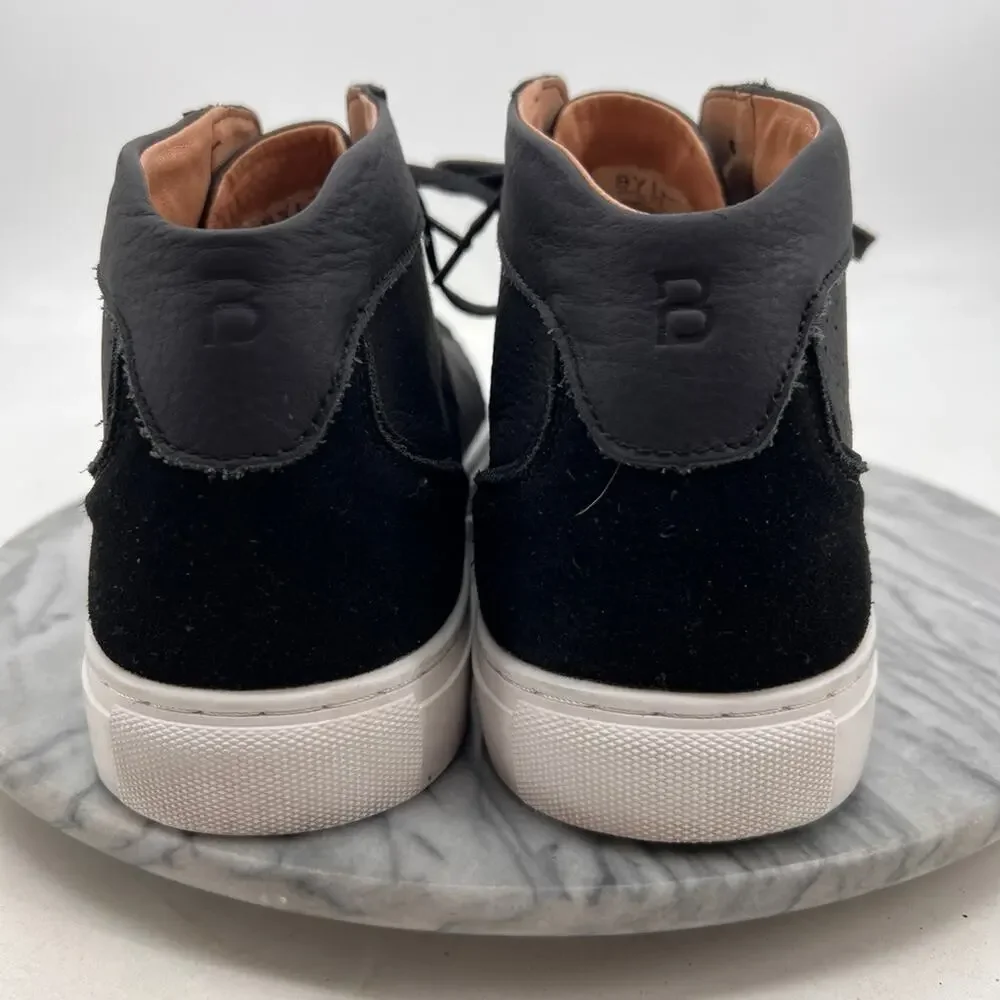 BYLT Mens 13 Shoes Black Suede Leather Retroday‎ MYD High Top Lace Up Sneakers
